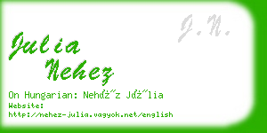 julia nehez business card